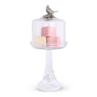 Блюдо сервировочное для торта 31 см Vagabond House Song Bird прозрачное - 3 фото
