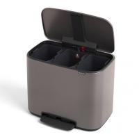 Мусорный бак 33 л Brabantia Bo Pedal Bin серый - 5 фото