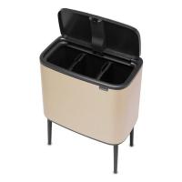 Мусорный бак 11+11+11 л Brabantia Bo Touch Bin шампань - 3 фото