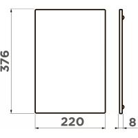 Доска для моек 22x37,6 см Omoikiri CB-Sintesi-S-WD коричневая - 2 фото