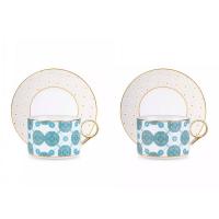 Набор чайных пар 200 мл Mix&Match Home Максим зеленый 2 пр - 2 фото