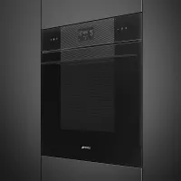 Электрический духовой шкаф 59,7 см Smeg Linea SOP6102S2PB3 черный - 2 фото