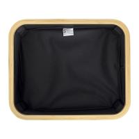 Корзина для белья 40х33 см 20 л Smart Solutions Neat Low черная - 5 фото