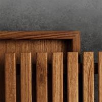 Разделочная доска 34х25 см Uneca коричневая - 4 фото