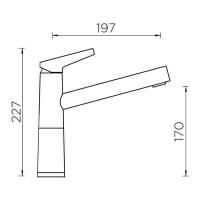 Смеситель Schock Cristalite SC-510 эверест - 2 фото