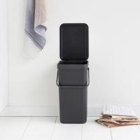 Ведро для мусора 16л Brabantia SORT&GO серый - 3 фото