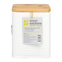 Банка для сахара 1,7 л Smart Solutions Irmel белая - 2 фото