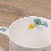 Кружка 350 мл Dunoon Orkney Floral Shimmer голубая - 2 фото