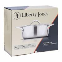 Кастрюля 4 л Liberty Jones 3Ply Etalon стальная - 14 фото