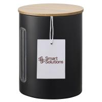 Набор банок для хранения 1,2 л Smart Solutions черный 3 пр - 4 фото