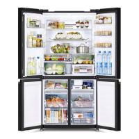 Холодильник French Door 184х90 см Hitachi French Bottom Freezer R-WB642VU0 GBK черное стекло - 3 фото