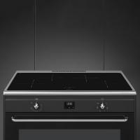 Варочный центр 90х60 см SMEG Concerto CG90IANT9 черный - 7 фото
