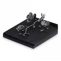 Салфетница 18,5х15,8 см Michael Aram Black Orchid черная - 1 фото