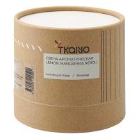 Свеча ароматическая Lemon, Mandarin & Neroli 7,5 см Tkano Edge бежевая - 5 фото