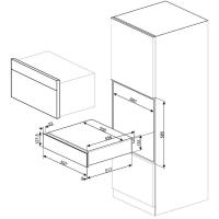 Шкаф для подогрева посуды 60х14 см Smeg Classica CPR315X - 1 фото