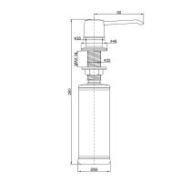 Дозатор 350 мл Paulmark Sauber Basis 431 белый матовый - 2 фото