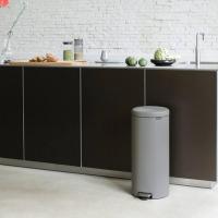 Мусорный бак с педалью 30 л Brabantia NewIcon серый - 4 фото