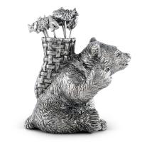 Набор шпажек с подставкой Медведь Vagabond House Woodland Creatures 7 пр оловянный - 3 фото