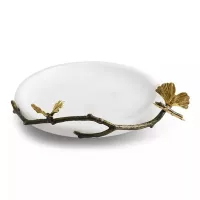 Сервировочное блюдо 21,5х19,6 см Michael Aram Butterfly Ginkgo белое - 2 фото