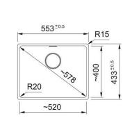 Кухонная мойка 55,3 см Franke Maris MRG 210/110-52 белый - 2 фото