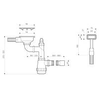 Отводная арматура Omoikiri WK-1C-GB серая - 2 фото