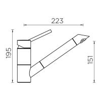 Смеситель Schock Cristadur SC-200-D бронза - 4 фото