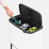 Мусорный бак 3х11 л Brabantia Bo Touch Bin белый - 8 фото