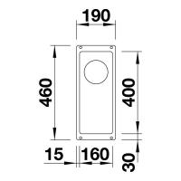 Кухонная мойка 19 см Blanco Subline 160-U черная - 3 фото