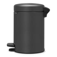 Мусорный бак с педалью 3 л Brabantia NewIcon черный - 2 фото