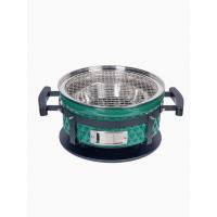 Угольный гриль 35х18 см Diamond Egg Tabletop Grill зеленый - 11 фото