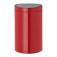 Мусорный бак 40 л Brabantia Touch Bin красный - 1 фото