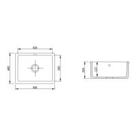 Кухонная мойка 59,5 см Reginox Classic Inset белая - 3 фото