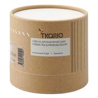 Свеча ароматическая Green tea & Pear blossom 7,5 см Tkano Edge бежевая - 5 фото