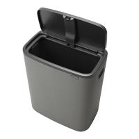 Мусорный бак 60 л Brabantia Bo Pedal Bin серый - 5 фото