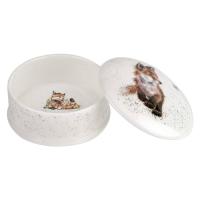Шкатулка 8,5 см Royal Worcester Забавная фауна белая - 3 фото
