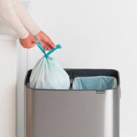 Мусорный бак 2x30 л Brabantia Bo Touch Bin стальной - 7 фото