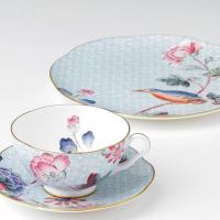 Чайная пара 180 мл Wedgwood Cuckoo голубая - 1 фото