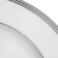 Тарелка обеденная 28 см Noritake Bogart Platinum белая - 2 фото