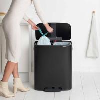 Мусорный бак 2x30 л Brabantia Bo Touch Bin черный - 9 фото