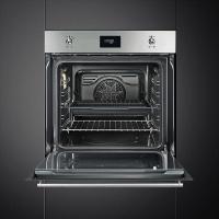 Многофункциональный духовой шкаф 60 см Smeg Classica SF6301TVX серебристый - 2 фото