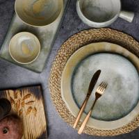 Тарелка закусочная 21,5 см Porland Stoneware Pearl бежевая - 2 фото