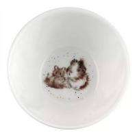 Набор салатников с подносом Royal Worcester Забавная фауна 4 пр белый - 8 фото