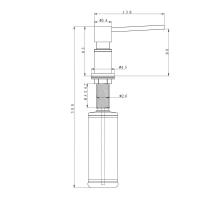 Дозатор 350 мл Paulmark Kraft Metallum CR хром - 2 фото