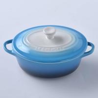 Кокотница керамическая 300 мл Le Creuset голубая - 1 фото