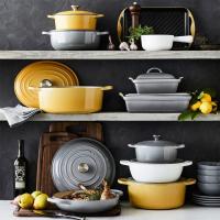 Кастрюля чугунная 24 см 4,2 л Le Creuset Signature серая - 4 фото