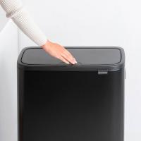 Мусорный бак 2x30 л Brabantia Bo Touch Bin Hi черный - 9 фото