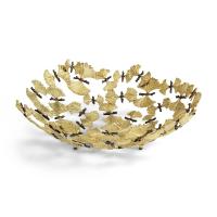 Сервировочное блюдо 47х11 см Michael Aram Butterfly Ginkgo золотое - 3 фото