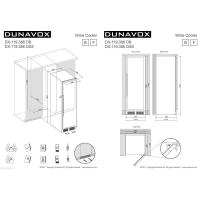 Встраиваемый винный шкаф на 119 бутылок Dunavox Exclusive DX-119.386DB - 1 фото