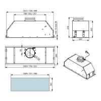 Встраиваемая вытяжка Falmec Design Gruppo Incasso Steel 70 - 4 фото