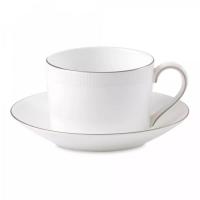 Чайная пара 150 мл Wedgwood Vera Wang Blanc Sur Blanc белая - 2 фото